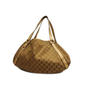 Auth Gucci GG Canvas Abby Tote Bag 130736 Women's Nylon,Leather Brown,Gold